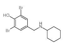 Phenol,2,6-dibromo-4-[(cyclohexylamino)methyl]-结构式