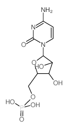 Cytidine 5'-monophosphate structure