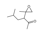 5-methyl-3-(2-methyloxiran-2-yl)hexan-2-one Structure