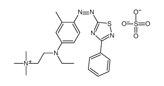 [2-[ethyl[3-methyl-4-[(3-phenyl-1,2,4-thiadiazol-5-yl)azo]phenyl]amino]ethyl]trimethylammonium hydrogen sulphate picture