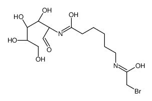 6-[(2-bromoacetyl)amino]-N-[(2R,3R,4S,5R)-3,4,5,6-tetrahydroxy-1-oxohexan-2-yl]hexanamide Structure