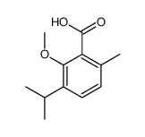 2-methoxy-6-methyl-3-propan-2-ylbenzoic acid结构式