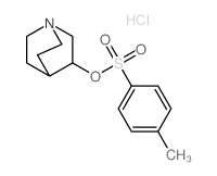 1-Azabicyclo[2.2.2]octan-3-ol,3-(4-methylbenzenesulfonate), hydrochloride (1:1)结构式