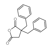 2,5-Furandione,dihydro-3,3-bis(phenylmethyl)- Structure