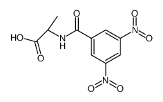 N-(3,5-dinitrobenzoyl)-D,L-alanine结构式