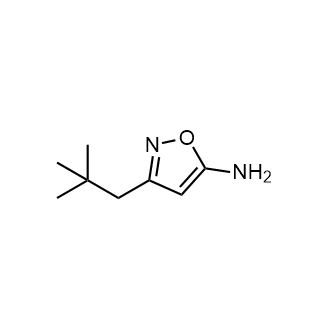 5-Isoxazolamine,3-(2,2-dimethylpropyl)-(9CI) structure