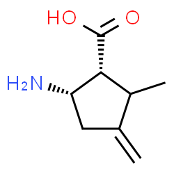 Cyclopentanecarboxylic acid, 5-amino-2-methyl-3-methylene-, (1R,5S)-rel- (9CI)结构式