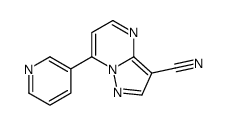 7-(PYRIDIN-3-YL)PYRAZOLO[1,5-A]PYRIMIDINE-3-CARBONITRILE结构式