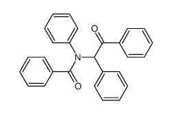 N-benzoyl-N-(α-benzoylbenzyl)aniline结构式