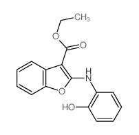 ethyl 2-[(2-hydroxyphenyl)amino]benzofuran-3-carboxylate结构式