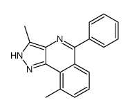 3,9-dimethyl-5-phenyl-2H-pyrazolo[4,3-c]isoquinoline结构式