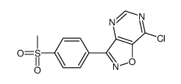 7-chloro-3-(4-methylsulfonylphenyl)-[1,2]oxazolo[4,5-d]pyrimidine Structure