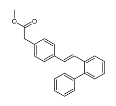 methyl 2-[4-[2-(2-phenylphenyl)ethenyl]phenyl]acetate Structure