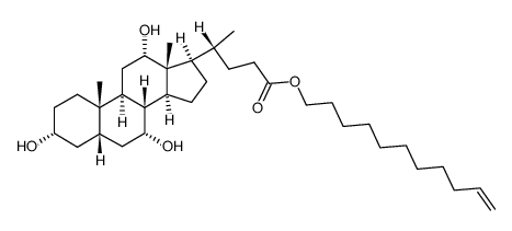 10-undecenyl cholate Structure