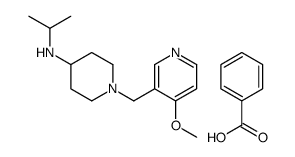 [1-[(4-methoxypyridin-3-yl)methyl]piperidin-4-yl]-propan-2-ylazanium,benzoate Structure