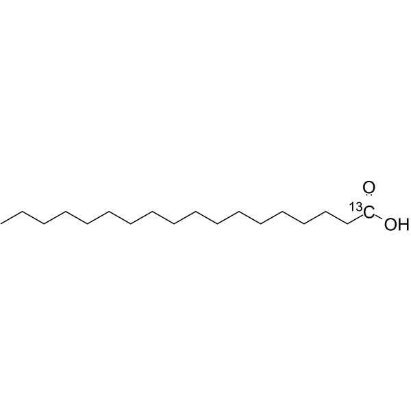 Stearic acid-1-13C Structure