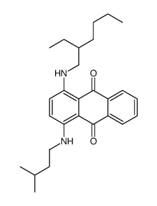 1-[(2-ethylhexyl)amino]-4-[(3-methylbutyl)amino]anthraquinone Structure