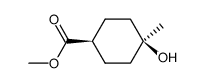 4c-hydroxy-4t-methyl-cyclohexane-r-carboxylic acid methyl ester Structure