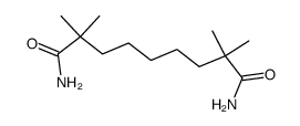 2,2,8,8-tetramethyl-nonanedioic acid diamide结构式