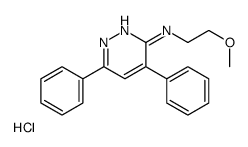 N-(2-methoxyethyl)-4,6-diphenylpyridazin-3-amine,hydrochloride结构式