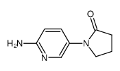 1-(6-amino-pyridin-3-yl)-pyrrolidin-2-one Structure