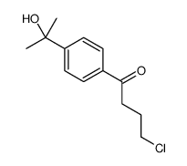 4-chloro-1-[4-(2-hydroxypropan-2-yl)phenyl]butan-1-one Structure