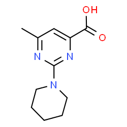 6-Methyl-2-piperidin-1-yl-pyrimidine-4-carboxylic acid Structure