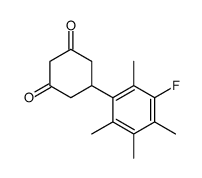 5-(3-fluoro-2,4,5,6-tetramethylphenyl)cyclohexane-1,3-dione结构式