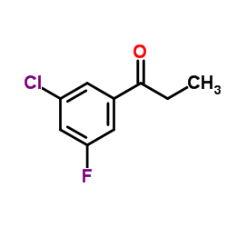 3'-Chloro-5'-fluoropropiophenone结构式