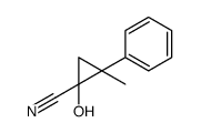 1-hydroxy-2-methyl-2-phenylcyclopropane-1-carbonitrile结构式