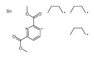 dimethyl 3-tributylstannylpyridine-2,6-dicarboxylate Structure