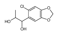 1-(6-chloro-1,3-benzodioxol-5-yl)propane-1,2-diol结构式