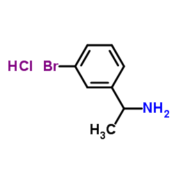 1-(3-溴苯基)乙胺盐酸盐结构式