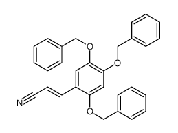 3-[2,4,5-tris(phenylmethoxy)phenyl]prop-2-enenitrile结构式