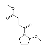 methyl 4-(2-methoxypyrrolidin-1-yl)-4-oxobutanoate结构式