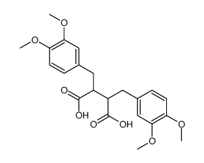 2,3-bis[(3,4-dimethoxyphenyl)methyl]butanedioic acid Structure