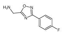 [3-(4-fluorophenyl)-1,2,4-oxadiazol-5-yl]methanamine结构式