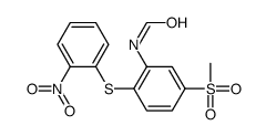 N-[5-(methylsulphonyl)-2-[(2-nitrophenyl)thio]phenyl]formamide结构式