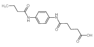 5-[4-(Butyrylamino)anilino]-5-oxopentanoic acid Structure