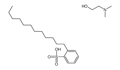 dodecylbenzenesulphonic acid, compound with 2-(dimethylamino)ethanol (1:1) structure