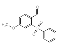 2-(苯基磺酰基)-4-甲氧基苯甲醛结构式