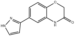 6-(1H-Pyrazol-3-yl)-4H-1,4-benzoxazin-3-one Structure