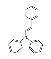 (E)-9-[2-(phenyl)ethenyl]-9H-carbazole结构式