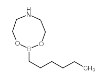 2-Hexyl-1,3,6,2-dioxazaborocane structure