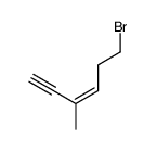 (Z)-6-bromo-3-methylhex-3-en-1-yne结构式