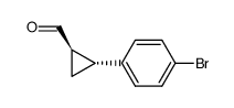 (1R,2R)-2-(4-bromophenyl)cyclopropanecarbaldehyde结构式