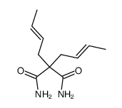 di-but-2t()-enyl-malonic acid diamide Structure