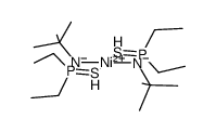 bis(diethylthiophosphinic acid-tert-butylamidato-S,N)nickel(II)结构式