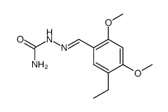 5-ethyl-2,4-dimethoxy-benzaldehyde-semicarbazone Structure