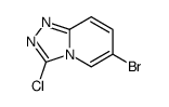 6-bromo-3-chloro-[1,2,4]triazolo[4,3-a]pyridine结构式